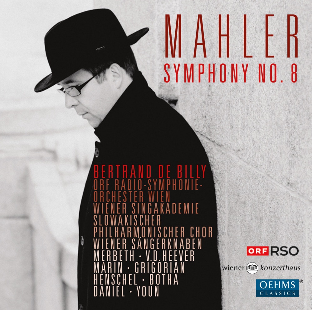 Обложка альбома «Mahler: Symphony No. 8» — Kwangchul Youn, Slovak Philharmonic Chorus, Wiener Singakademie, Johan Botha, Ricarda Merbeth, Stella Grigorian, Elza van den Heever, Jane Henschel, Elisabeta Marin, Boaz Daniel, Vienna Boys' Choir, Bertrand De Billy & Austrian Radio Symphony Orchestra