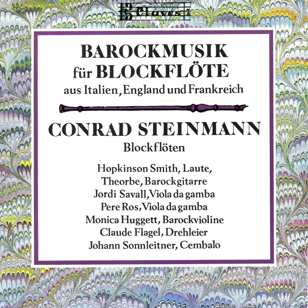Обложка альбома «Baroque Music for Recorder» — Conrad Steinmann, Hopkinson Smith & Jordi Savall