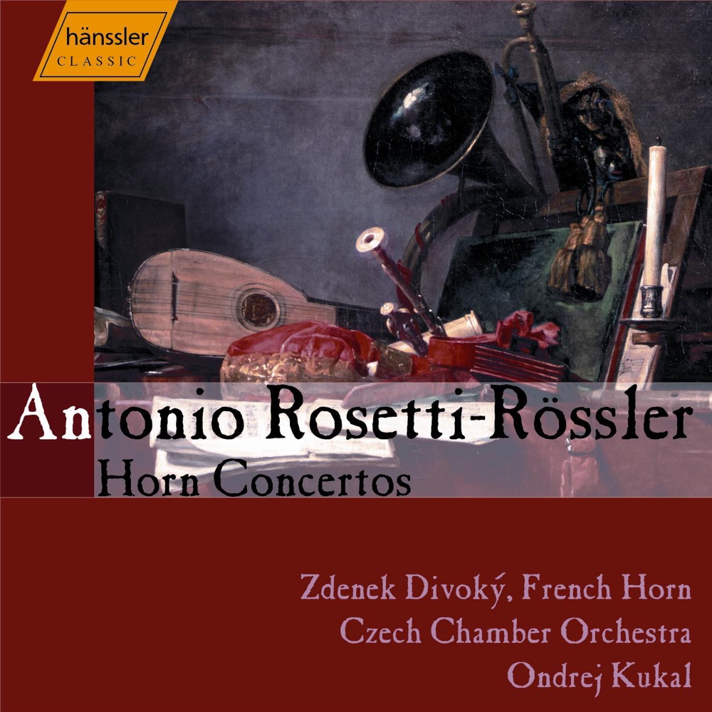 Обложка альбома «Rosetti: Horn Concertos» — Zdenek Divoky, Ondrej Kukal & Czech Chamber Orchestra