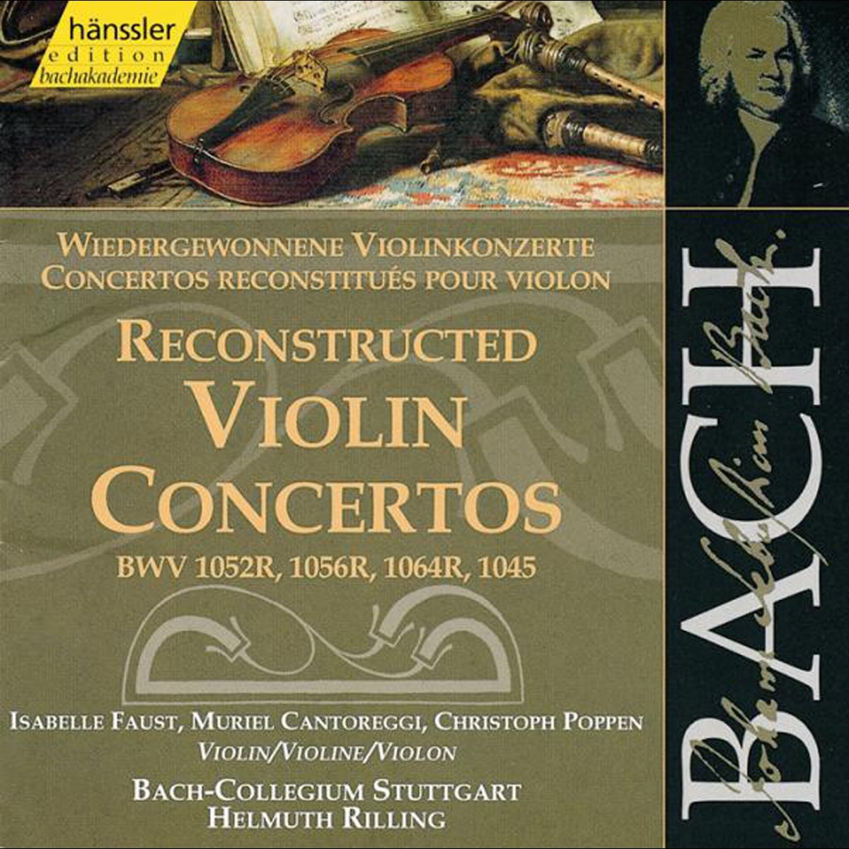 ‎Bach, J.S. Reconstructed Violin Concertos, Bwv 1052R, Bwv 1056R, Bwv