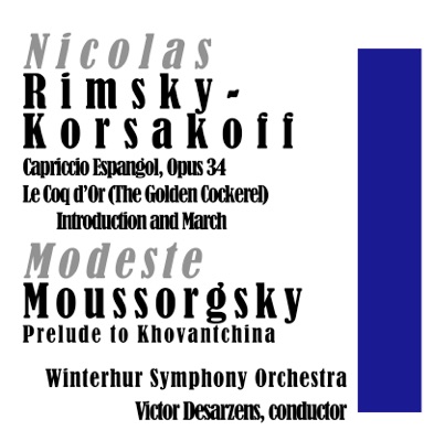 Nicolas Rimsky-Korsakoff Capriccio Espangol, Opus 34 / Le Coq d’Or The Golden Cockerel / Modeste Moussorgsky Prelude to Khovantchina - EP