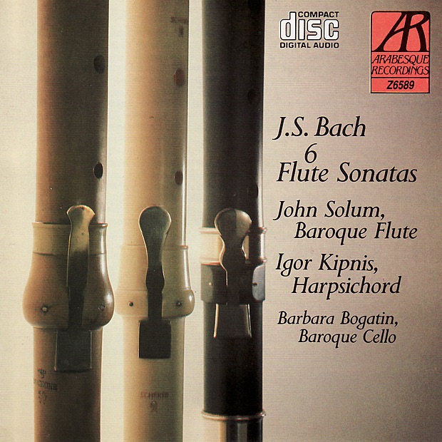 Обложка альбома «Bach: Six Flute Sonatas» — John Solum, Igor Kipnis & Barbara Bogatin