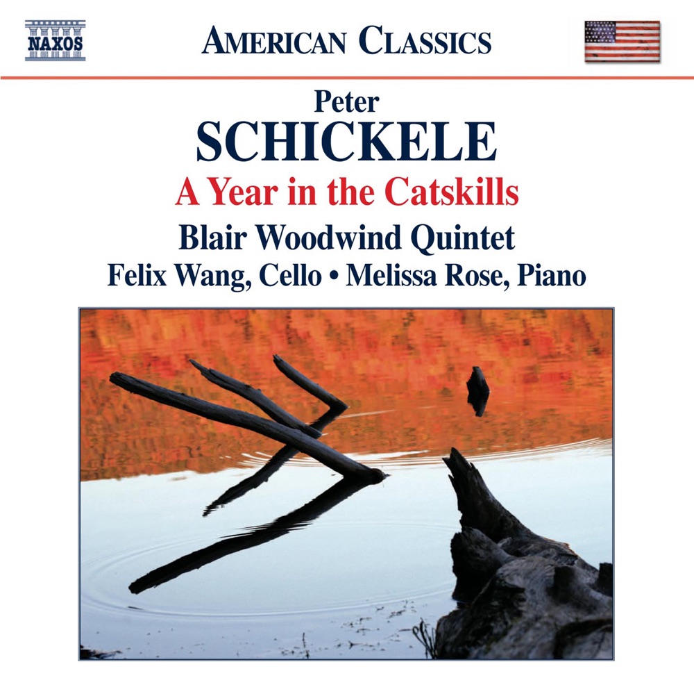 Обложка альбома «Schickele: A Year in the Catskills» — Blair Woodwind Quintet, Melissa Rose, Jared Hauser, Leslie Norton, Felix Wang, Jane Kirchner, Cynthia Estill & Cassandra Lee