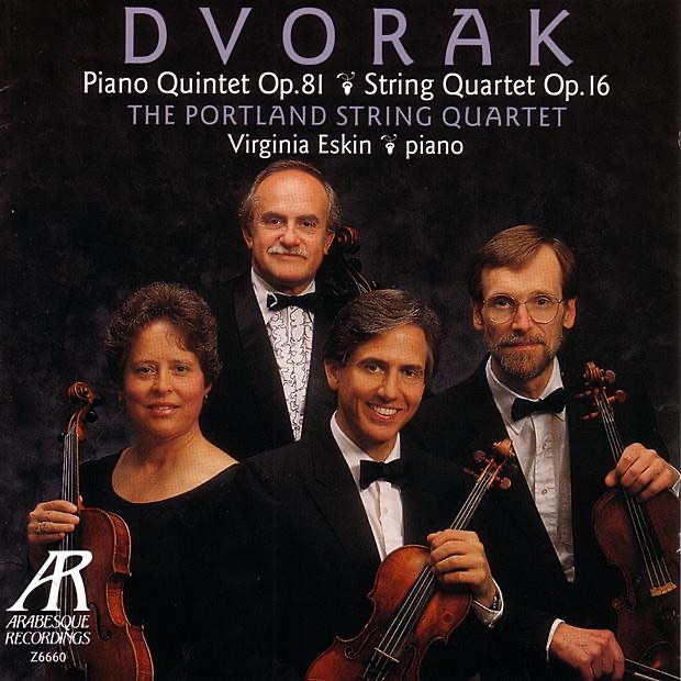 Обложка альбома «Dvorak: Piano Quintet Op. 81, String Quartet Op. 16» — The Portland String Quartet & Virginia Eskin