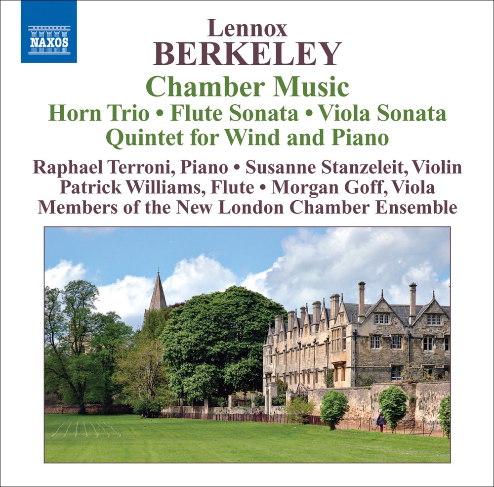 Обложка альбома «Berkeley: Chamber Music» — Stephen Stirling, Raphael Terroni, Susanne Stanzeleit, Patrick Williams, Morgan Goff & New London Chamber Ensemble, members