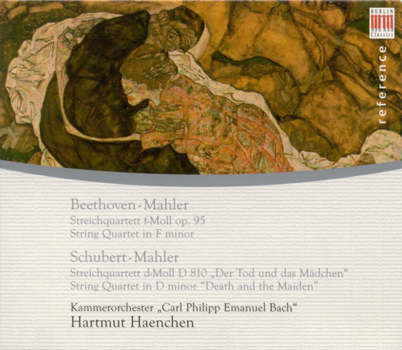 Обложка альбома «Beethoven: String Quartet No. 11, "Serioso" - Schubert: String Quartet No. 14, "Death and the Maiden" (Arr. G. Mahler)» — Hartmut Haenchen & Carl Philipp Emanuel Bach Chamber Orchestra