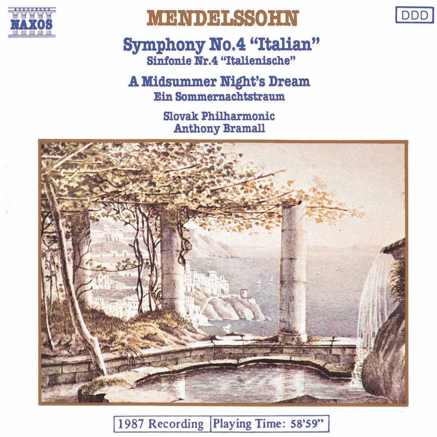 Mendelssohn Felix: Incidental Music to A Midsummer Night s Dream 1 Overture Op 21 - Slovak Philharmonic Orchestra Bramall Anthony ,Kuuntelee: 27