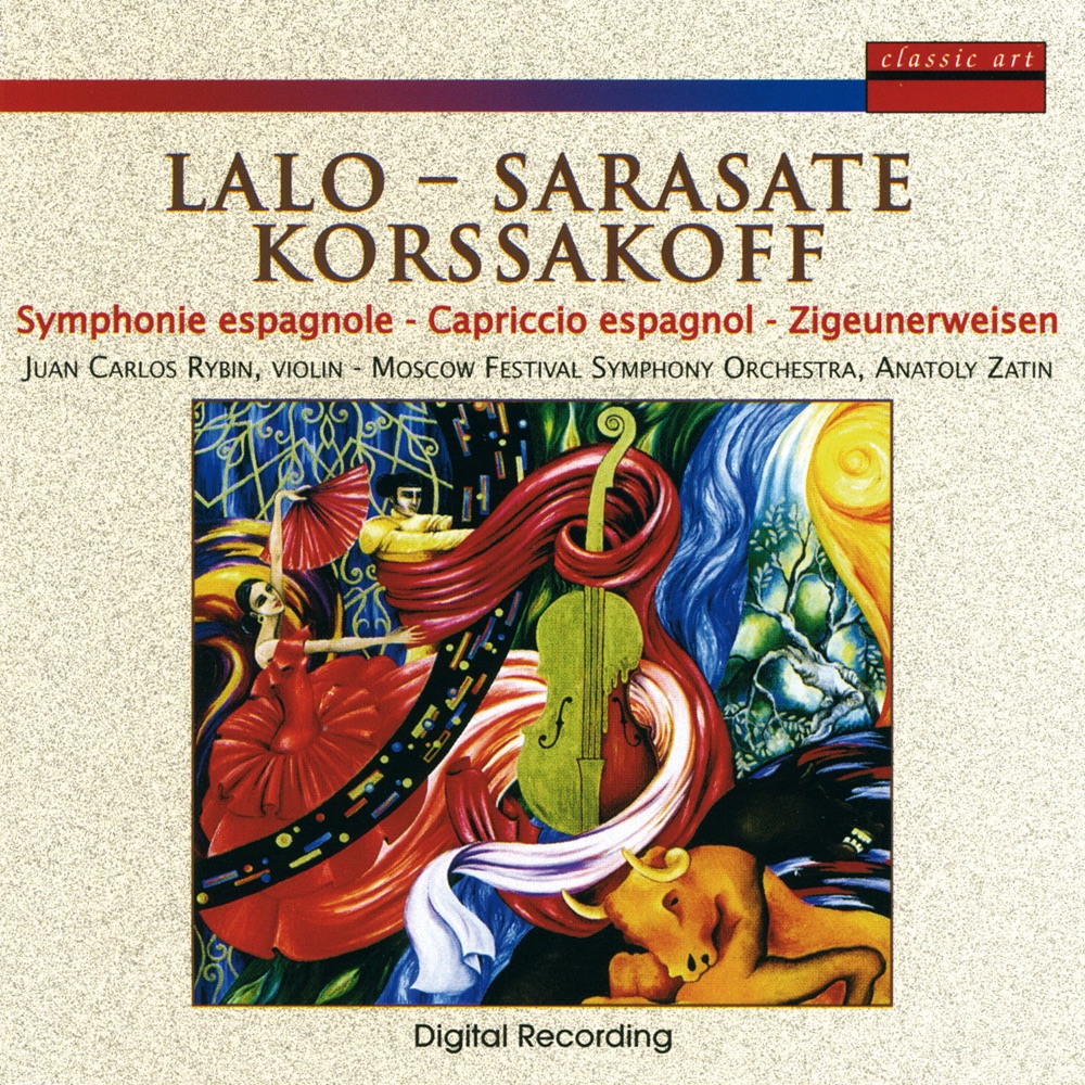 Обложка альбома «Symphonie Espagnole - Capriccio Espagnol - Zigeunerweisen» — Juan Carlos Rybin & Moscow Festival Orchestra