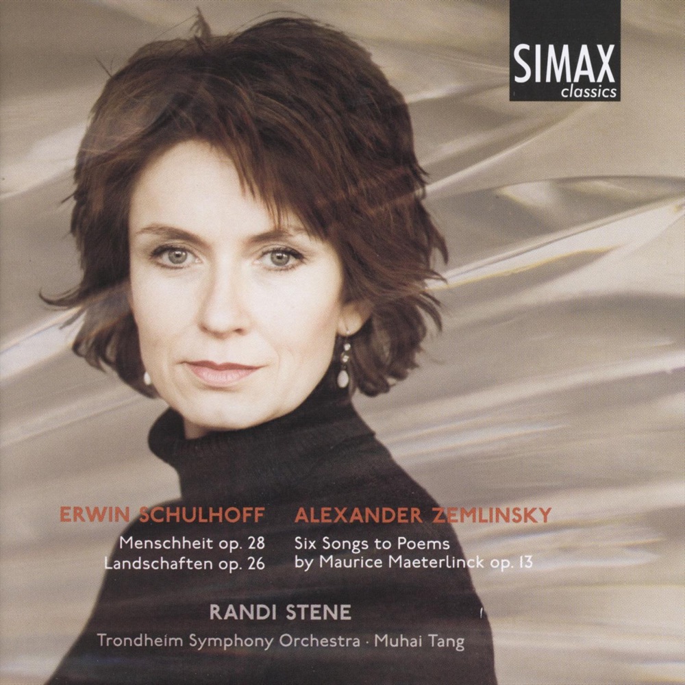Обложка альбома «Songs (Zemlinsky/Schulhoff)» — Randi Stene & Trondheim Symphony Orchestra