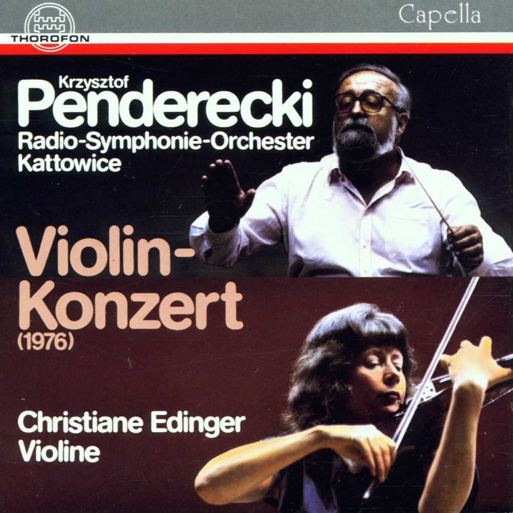 Обложка альбома «Penderecki: Violinkonzert» — RSO Kattowitz & Christiane Edinger