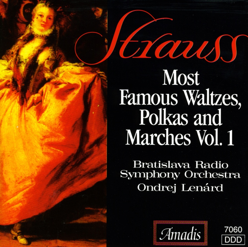 Обложка альбома «Strauss Ii, J.: Most Famous Waltzes, Polkas and Marches, Vol. 1» — Ondrej Lenárd & Bratislava Radio Symphony Orchestra
