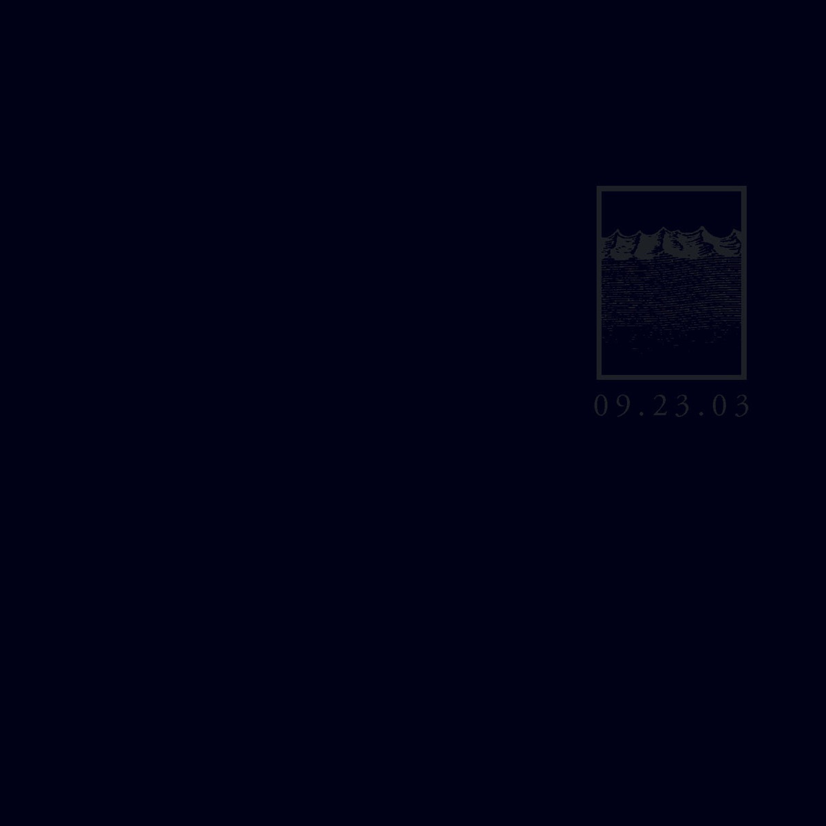 Live I 09.23.03 cover
