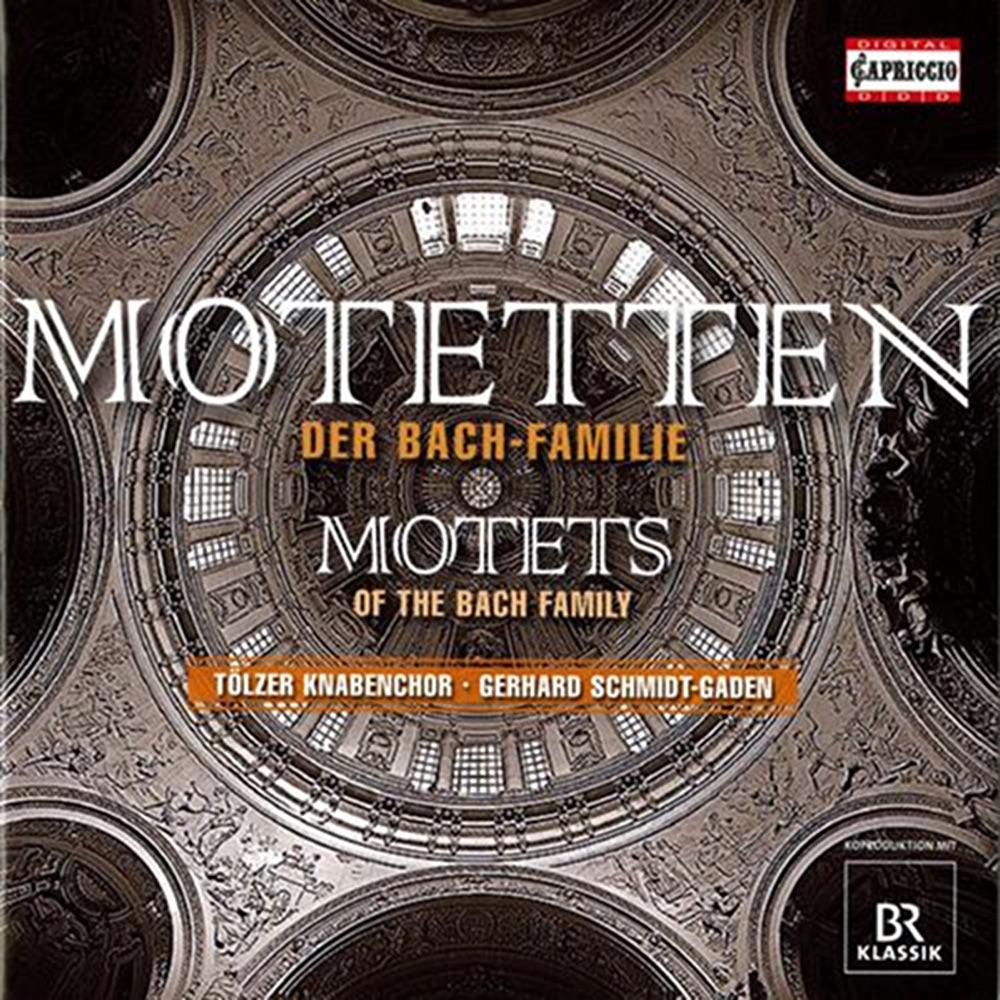 Обложка альбома «Motets of the Bach Family» — Tolzer Boys Choir, soloists, Gerhard Schmidt-Gaden, Niklas Trustedt, Tolzer Boys Choir & Mark Nordstrand