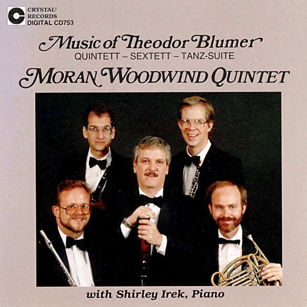 Обложка альбома «Music of Theodor Blumer» — Moran Woodwind Quintet, John Bailey, William McMullen, Eric Ginsberg, Gary Echols, Allen French & Shirley Irek