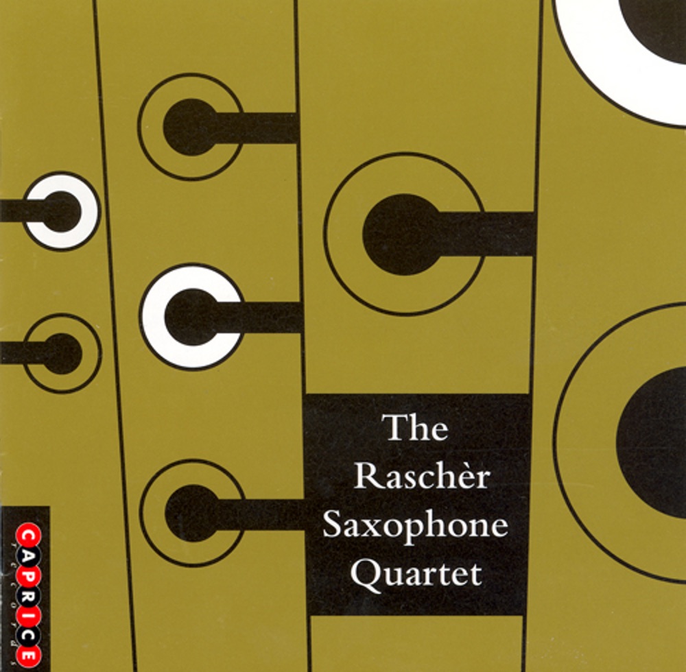 Обложка альбома «Bergman: Etwas Rascher - Dunser: 5 Pieces for Saxophone Quartet - Xenakis: Xas - Denhoff: Pnoxoud» — Rascher Saxophone Quartet