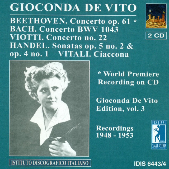 Beethoven, L. Van: Violin Concerto, Op. 61 - Viotti, G.B.: Violin Concerto No. 22 (Gioconda De Vito Edition, Vol. 3) (1948-1953)