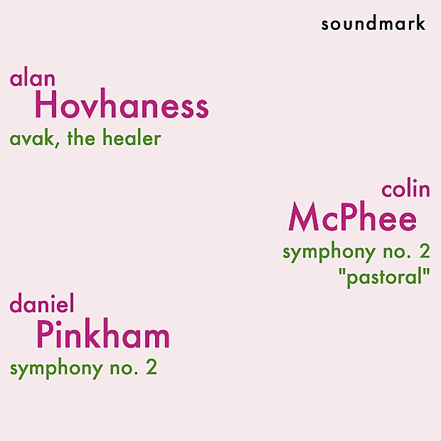 Обложка альбома «Alan Hovhaness, Colin McPhee, and Daniel Pinkham Premiere Recordings» — The Louisville Orchestra, Robert Whitney & Jorge Mester
