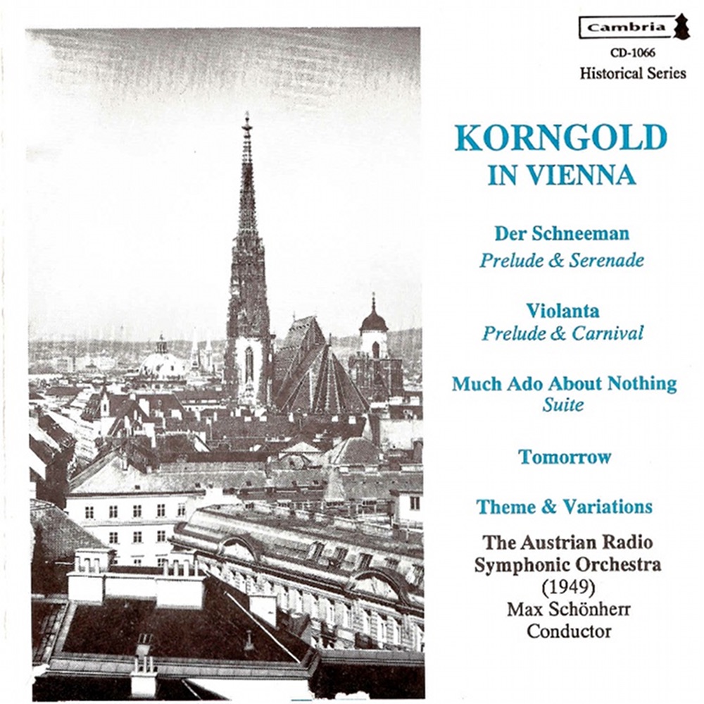 Обложка альбома «Korngold in Vienna» — Austrian Radio Symphony Orchestra & Max Schonherr