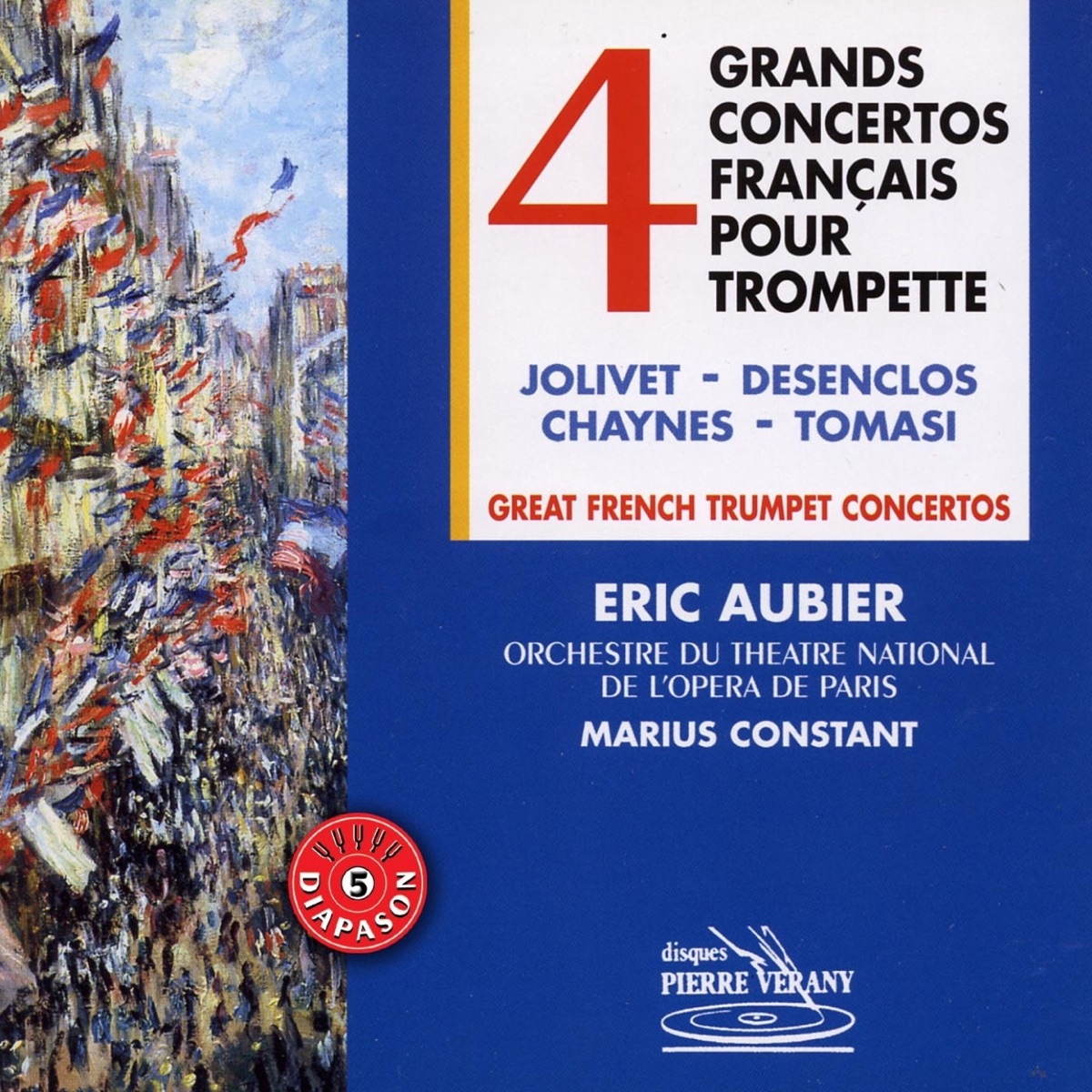 Quatre grands concertos francais pour trompette cover art