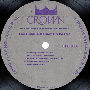 On Stage Live With Charlie Barnet & His Orchestra