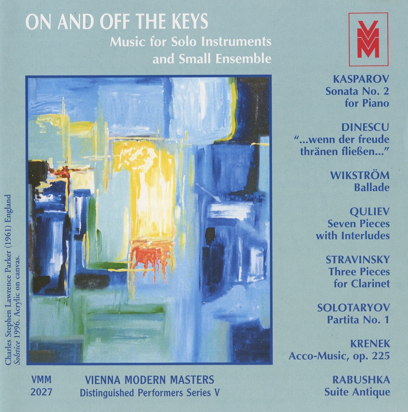 Distinguished Performers, Series 5: On and Off the Keys (Music for Solo Instruments and Solo Ensemble)