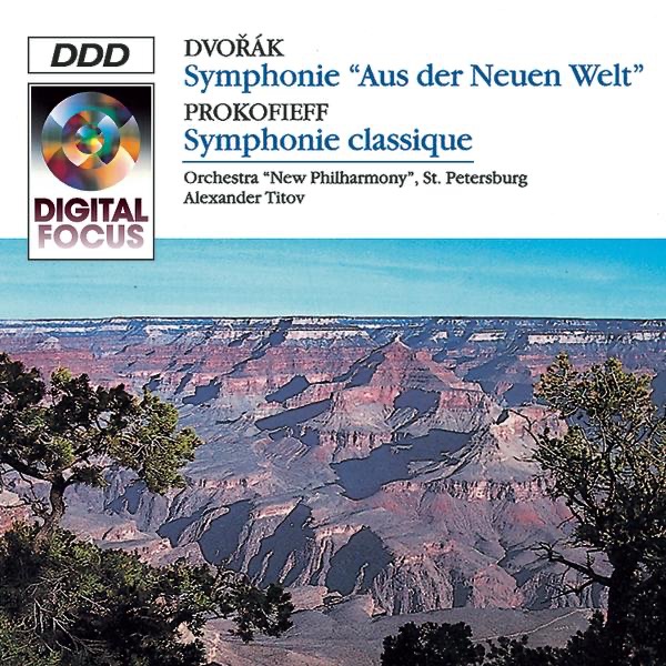 Обложка альбома «Dvořák: "New World" Symphony - Prokofiev: "Classical" Symphony» — Alexander Titov & Orchestra New Philharmony St. Petersburg
