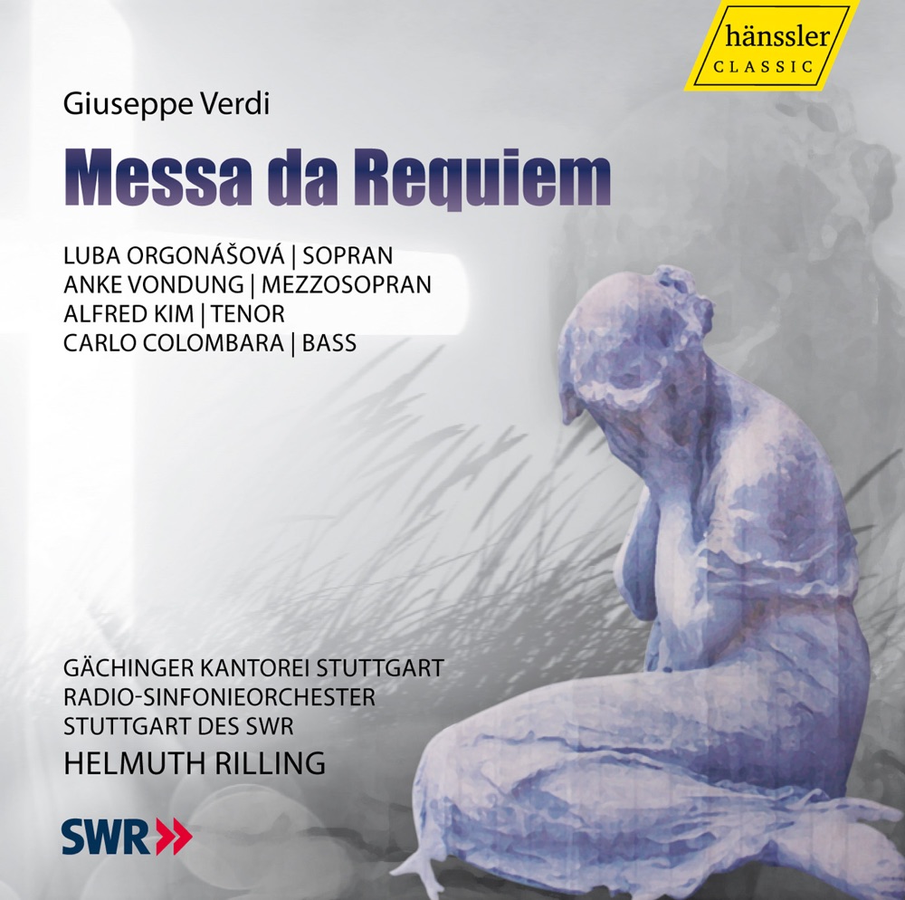 Обложка альбома «Verdi: Messa da Requiem» — Carlo Colombara, Helmuth Rilling, Luba Orgonasova, Anke Vondung, Gächinger Kantorei Stuttgart, South German Radio Symphony Orchestra & Alfred Kim