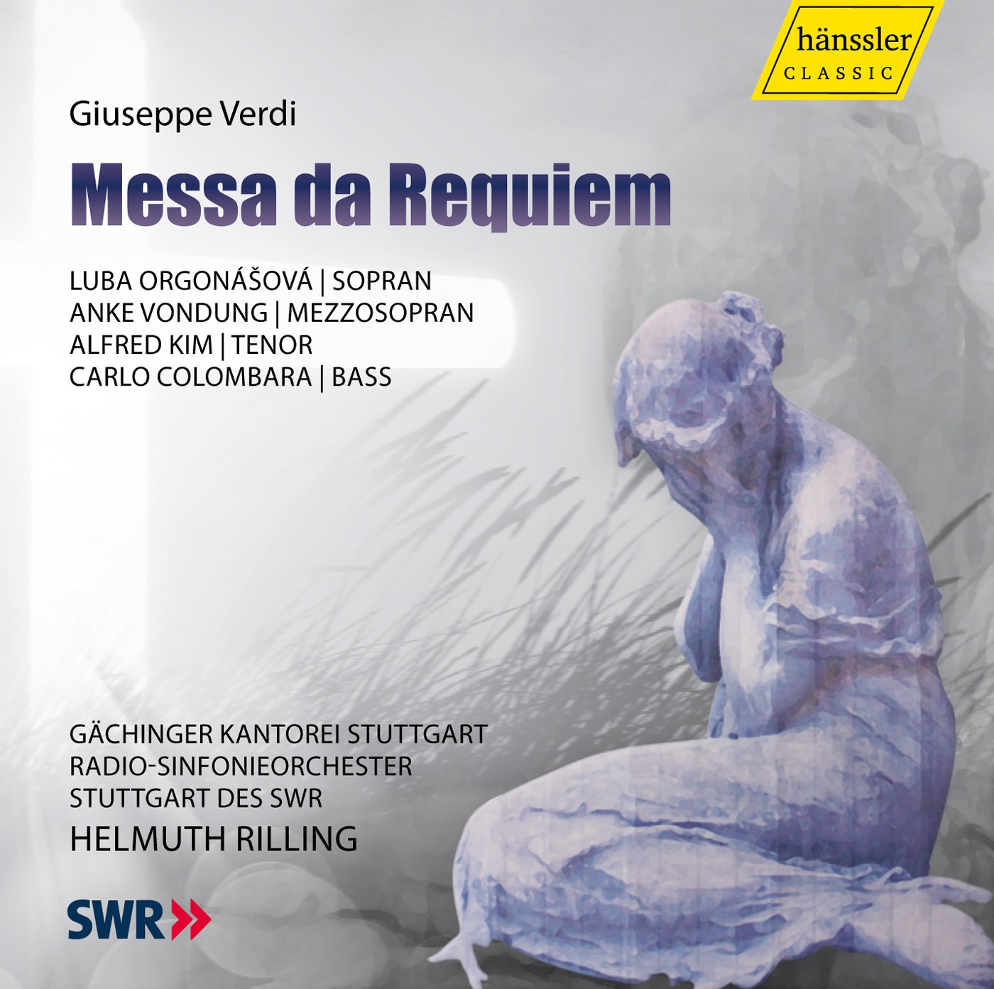 Verdi: Messa da Requiem by Carlo Colombara, Helmuth Rilling, Luba Orgonasova, Anke Vondung, Gächinger Kantorei Stuttgart, South German Radio Symphony Orchestra & Alfred Kim album cover