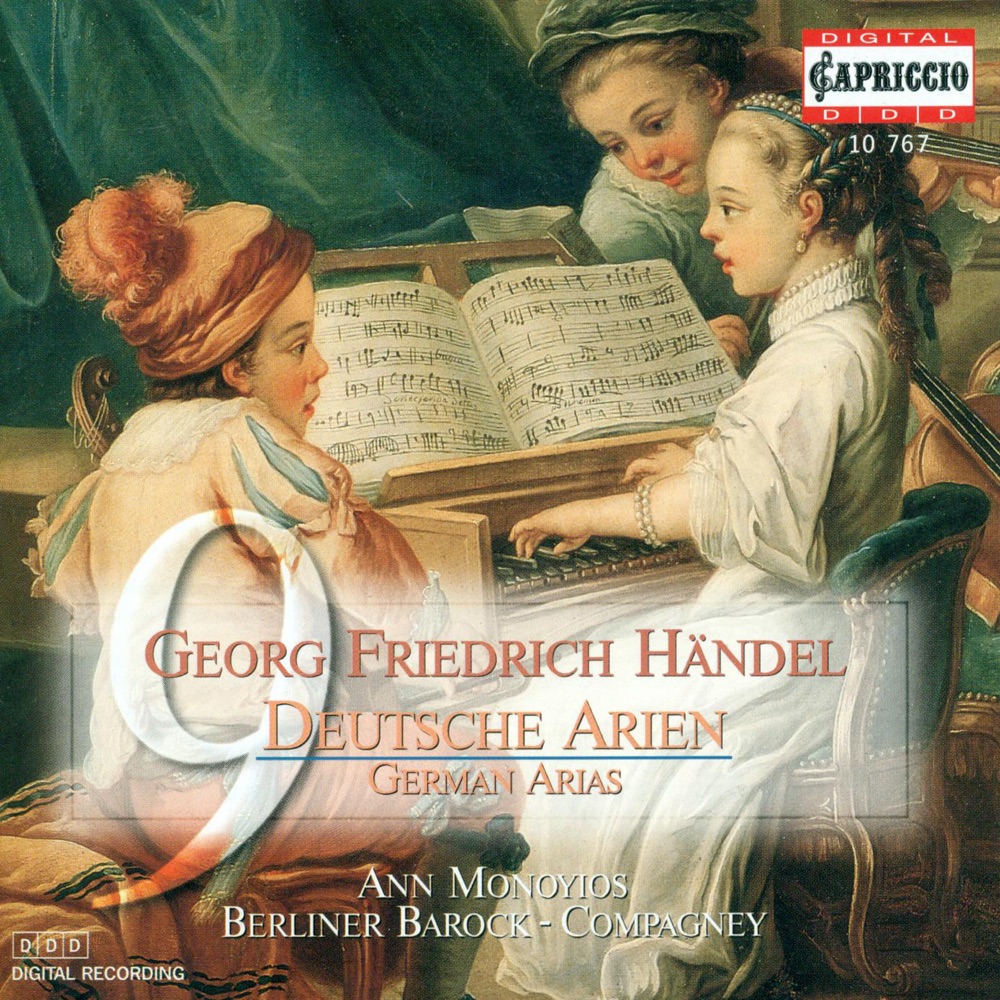 Обложка альбома «Handel, G.F.: German Arias» — Berliner Barock-Compagney & Ann Monoyios
