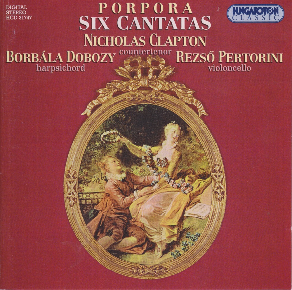 Обложка альбома «Six Cantatas» — Nicolas Clapton, Borbala Dobozy & Rezső Pertorini