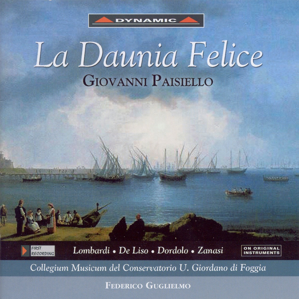 Обложка альбома «Paisiello: La Daunia Felice» — Furio Zanasi, Collegium Musicum & Federico Guglielmo