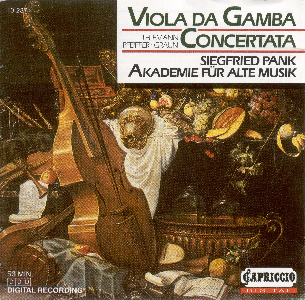 Telemann, G.P.: Overture (Suite) in D Major - Pfeiffer, J.: Viola Da Gamba Concerto - Graun, J.G.: Viola Da Gamba Concerto in D Major cover art