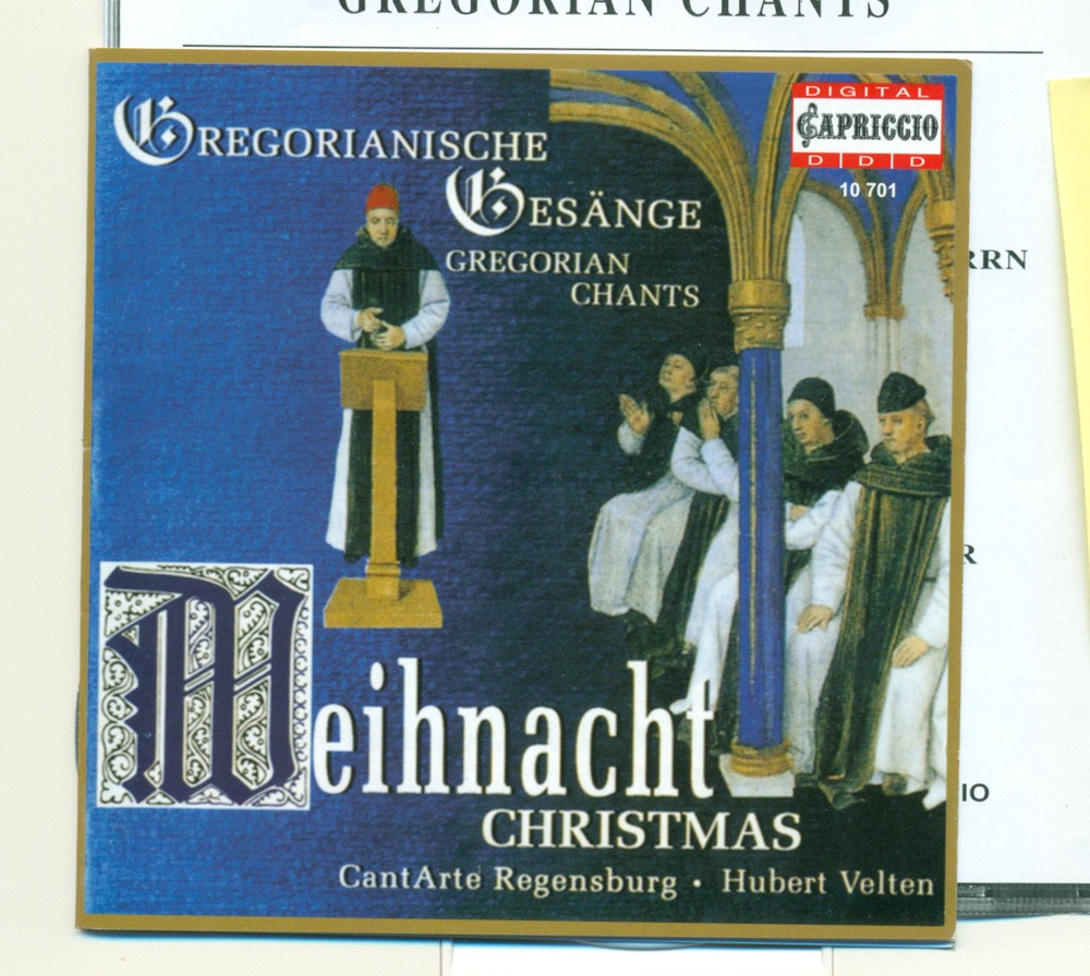 Обложка альбома «Christmas Gregorian Chants» — CantArte Regensburg & Hubert Velten