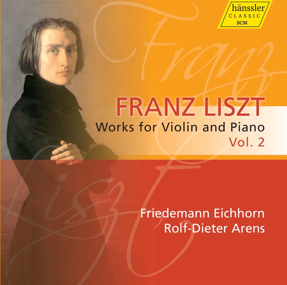 Обложка альбома «Liszt: Works for Violin and Piano, Vol. 2» — Friedemann Eichhorn, Rolf-Dieter Arens & Uwe Stickert