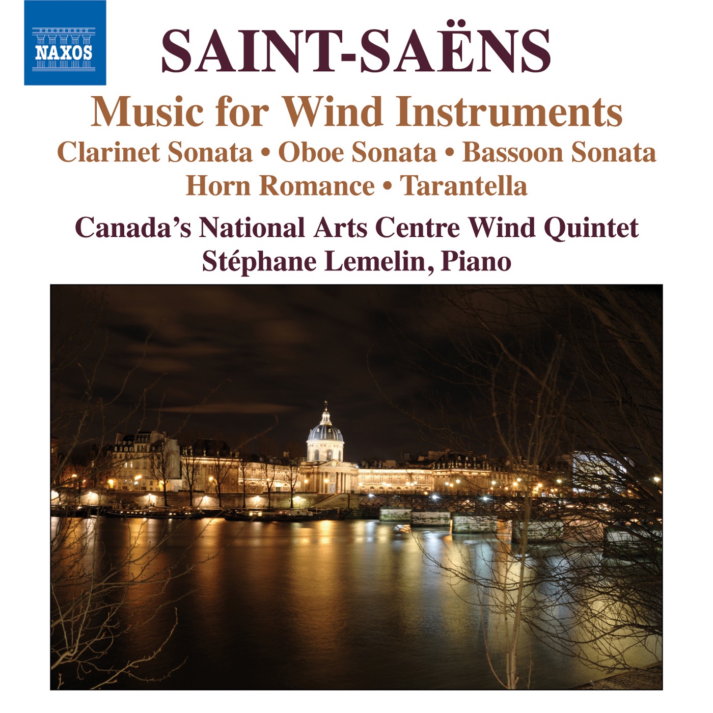 Saint-Saens: Music for Wind Instruments by Kimball Sykes, Joanna G'froerer, Stéphane Lemelin, Charles Hamann, Christopher Millard & Lawrence Vine album cover