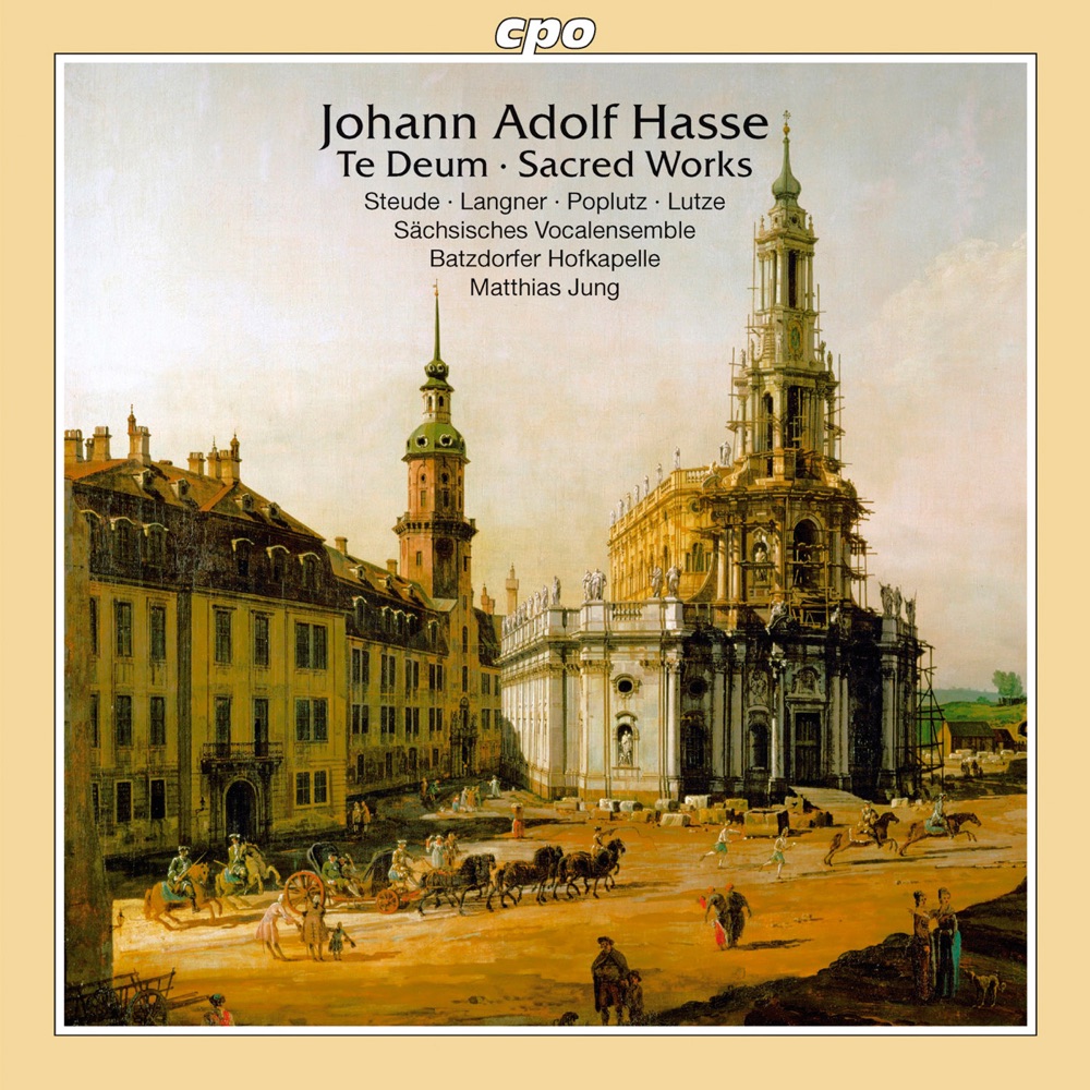 Обложка альбома «Hasse: Sacred Works» — Matthias Jung, Matthias Lutze, Batzdorfer Hofkapelle, Barbara Christina Steude, Saxon Vocal Ensemble, Georg Poplutz & Susanne Langner