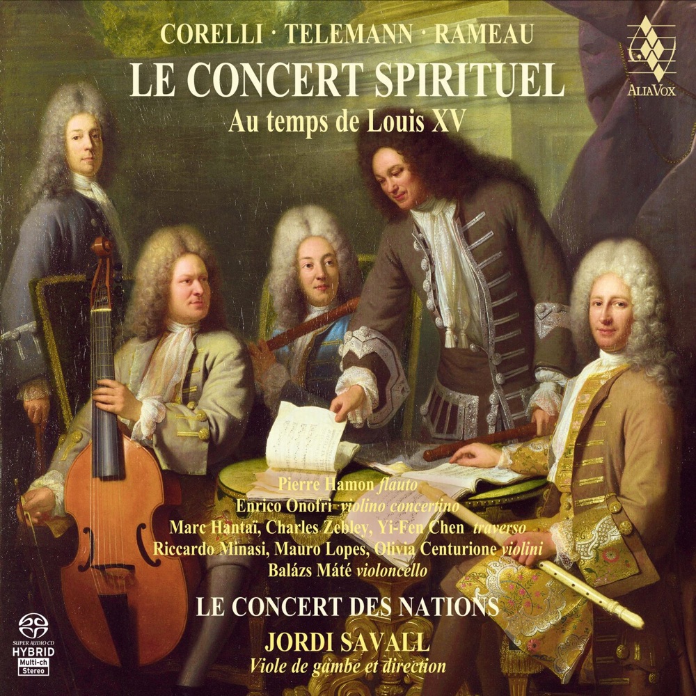 Обложка альбома «Le Concert Spirituel au temps de Louis XV» — Jordi Savall & Le Concert des Nations