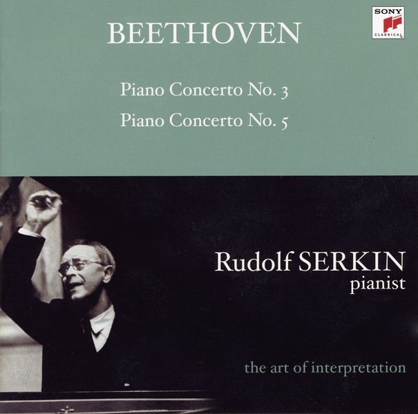 Обложка альбома «Beethoven: Piano Concertos Nos. 3 & 5 "Emperor" (Rudolf Serkin - The Art of Interpretation)» — Leonard Bernstein, New York Philharmonic & Rudolf Serkin
