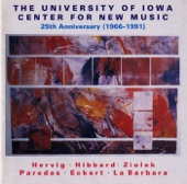Hervig: Off Center - Hibbard: Handwork - Ziolek: Nocturnes - No. 16 (The University of Iowa Center for New Music 25Th Anniversary, 1966-1991) artwork