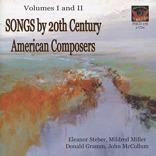 Обложка альбома «Songs by 20th Century American Composers» — Eleanor Steber, Mildred Miller, Donald Gramm & John McCollum
