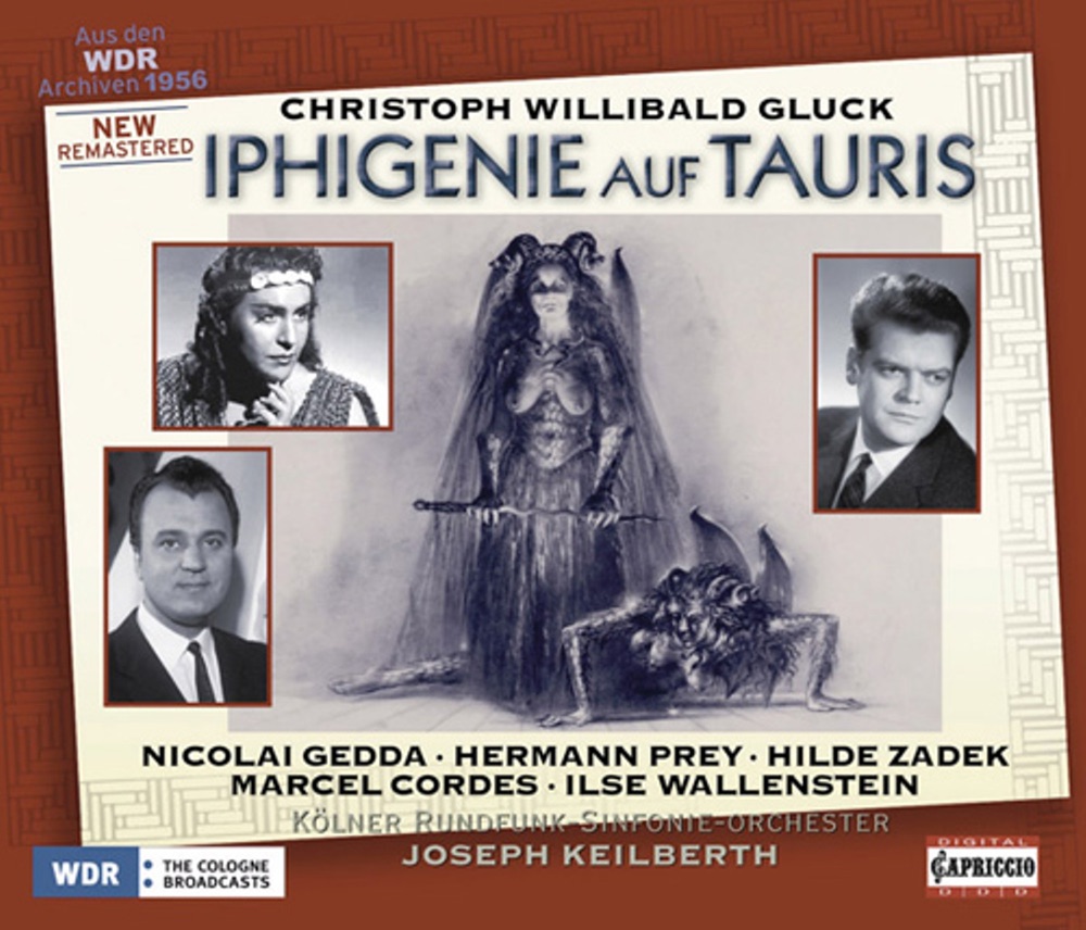 Обложка альбома «Gluck: Iphigenia auf Tauris» — Nicolai Gedda, Marcel Cordes, Cologne Radio Chorus, Hilde Zadek, Brigitte Kaltwasser, Elly Volkenrath, Herbert Beil, Claire Breske, Hermann Prey, Friedrich Himmelmann, Joseph Keilberth, Cologne Radio Symphony Orchestra & Ilse Wallenstein