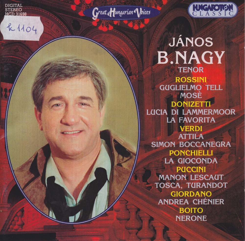 Обложка альбома «Great Hungarian Voices - János B. Nagy» — János B. Nagy