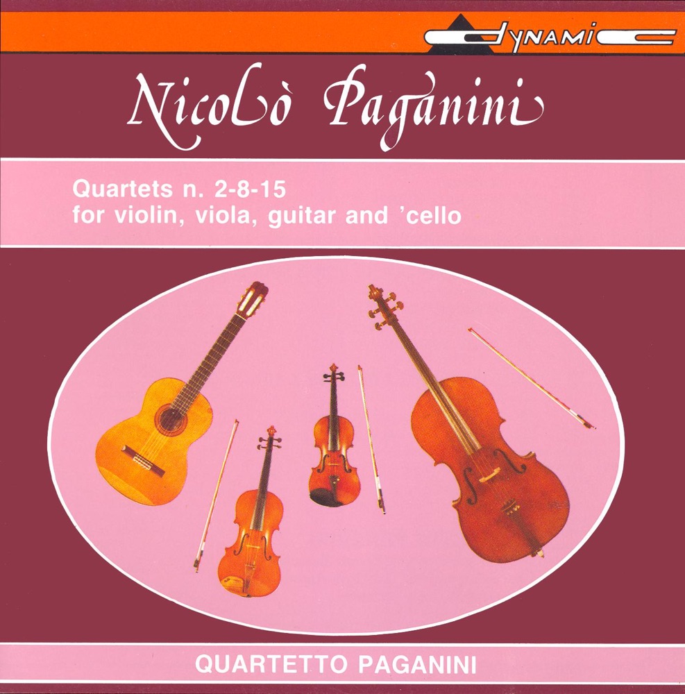 Обложка альбома «Paganini: Guitar Quartets Nos. 2, 8 and 15» — Paganini Quartet