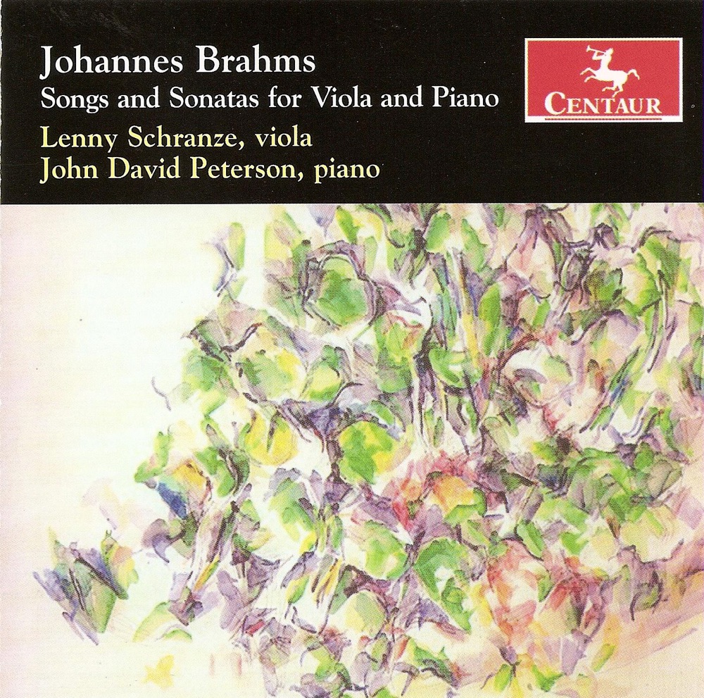 Обложка альбома «Brahms, J.: Viola Sonatas Nos. 1 and 2 - Violin Sonata No. 1 - Immer Leiser Wird Mein Schlummer - Standchen» — Lenny Schranze & John David Peterson