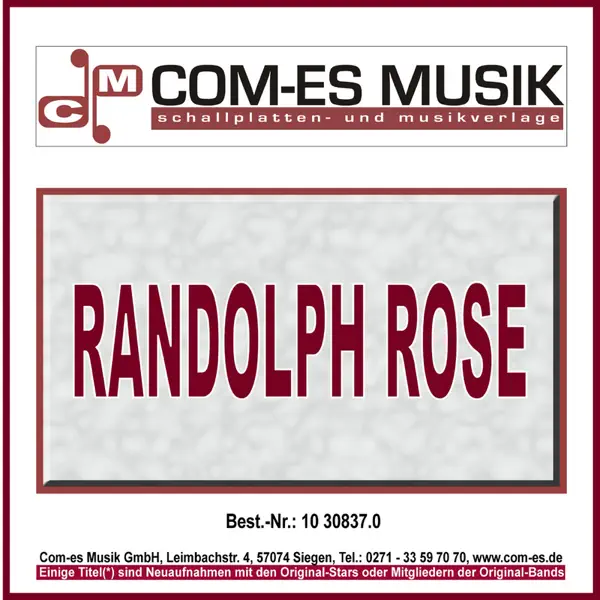 Sehnsucht Ist Schmerz — Randolph Rose