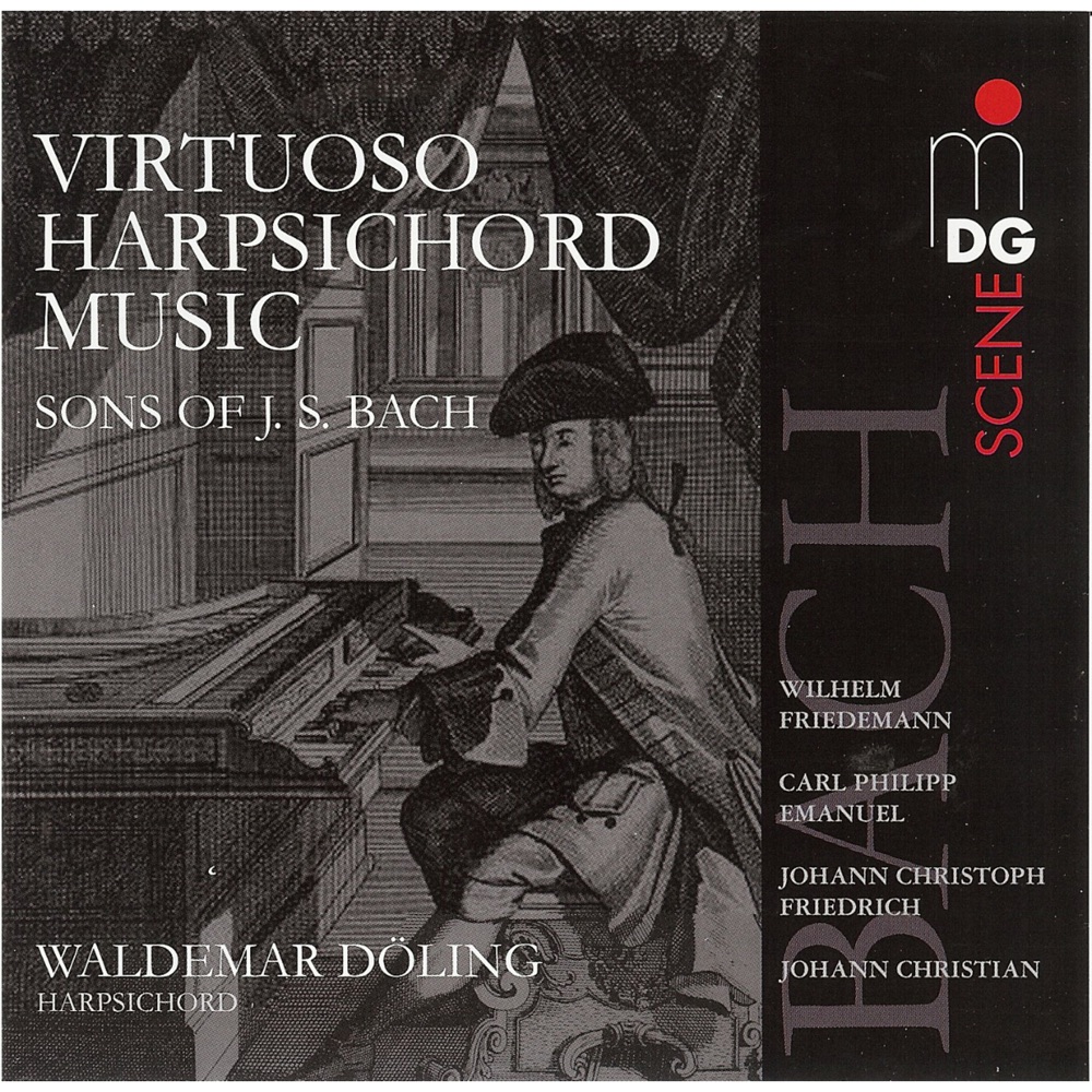 Обложка альбома «Virtuoso Harpsichord Music (Sons of J. S. Bach)» — Waldemar Döling