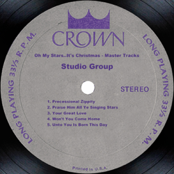 Oh My Stars..It's Christmas - Master Tracks - Crown Records Studio Group Cover Art