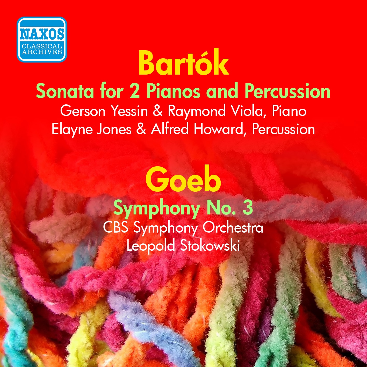Goeb: Symphony No. 3 - Bartok: Sonata for 2 Pianos and Percussion (Stokowski) (1952)