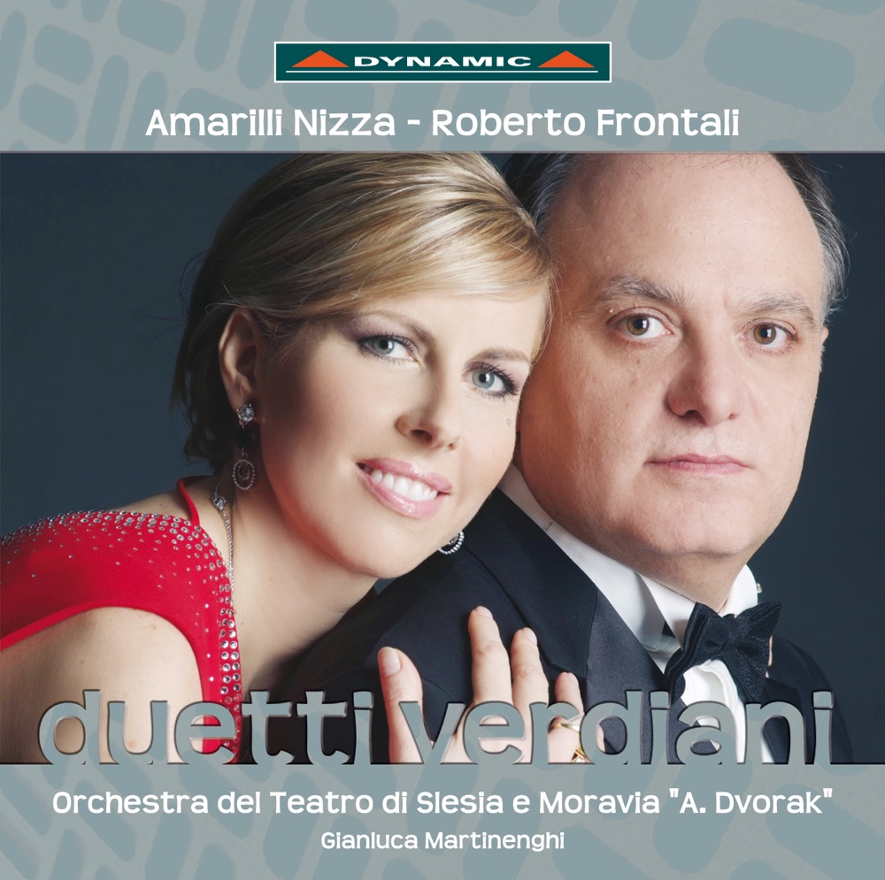 Обложка альбома «Verdi: Duetti verdiani» — Roberto Frontali, Amarilli Nizza, Ostrava Dvorak Theatre Orchestra & Gianluca Martinenghi