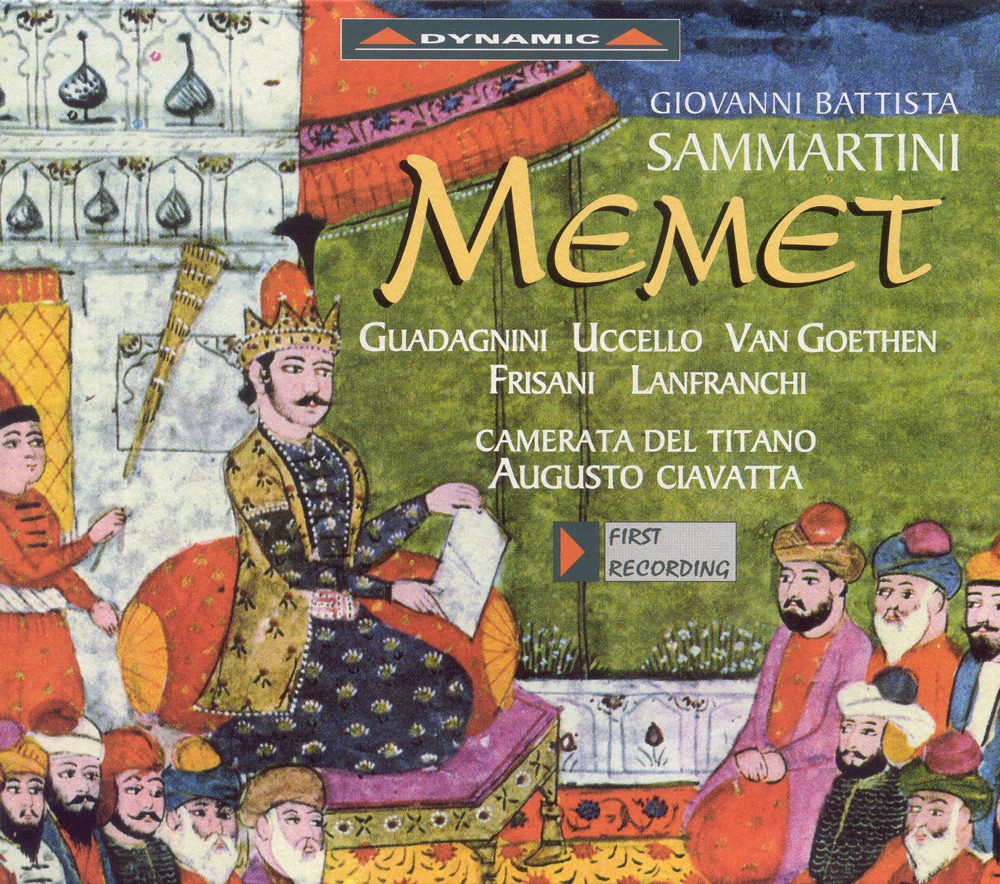 Обложка альбома «Sammartini: Memet» — Rosita Frisani, Augusto Ciavatta & Camerata del Titano